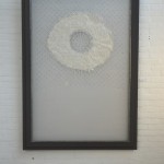 organza, felt, lace, clay, wood 180 x 150 x 3 cm / 2014
