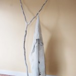 branch, woollen blanket, cotton, leather 230 x 80 x 40 cm / 2003