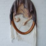 felt, silk, cotton, bandage, embroidery, wooden frame 120 x 80 x 5 cm / 2015