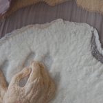 felt, silk, cotton, bandage, embroidery, wooden frame 120 x 80 x 5 cm / 2015