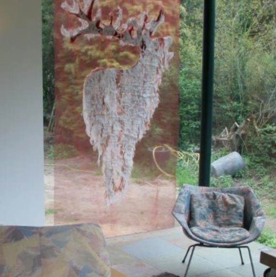 organza, felt, lace 300 x 110 x 1 cm / 2010
